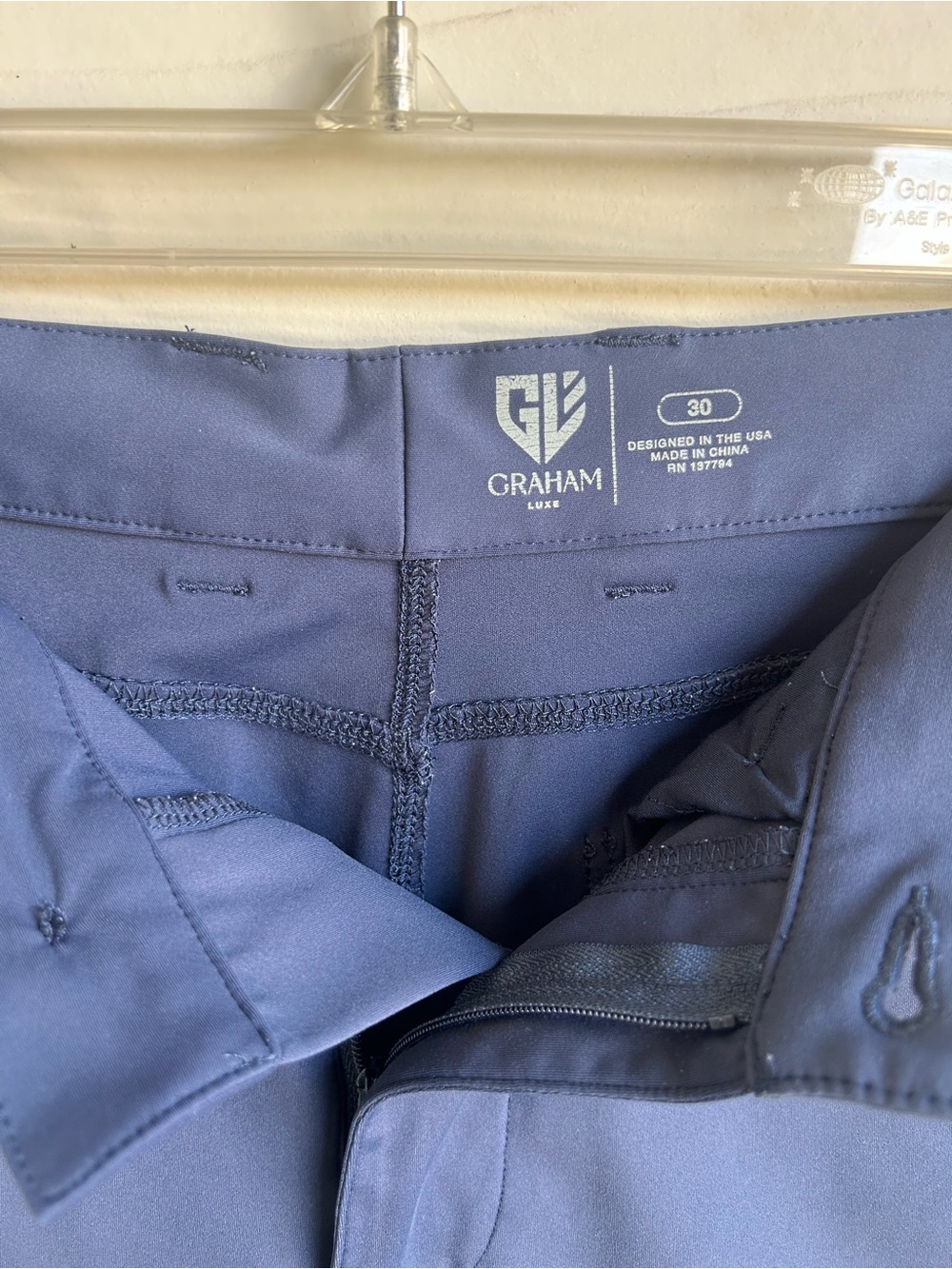 Men's Golf Shorts in Slate Blue -‎ Lightweight Everyday Wear - Picture 3 of 6
